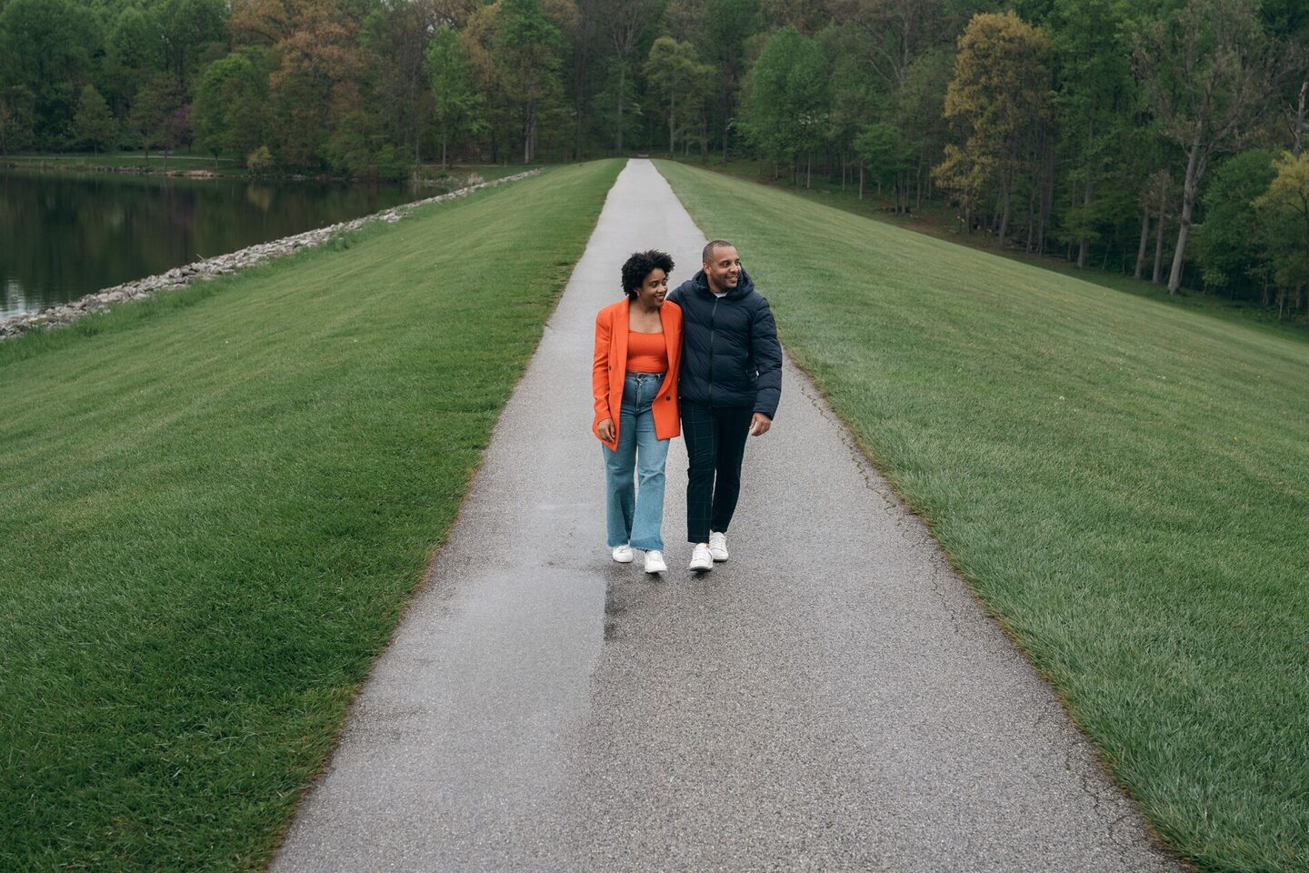 Casal Nucho & Evelise maravilhado com a natureza de Maryland 